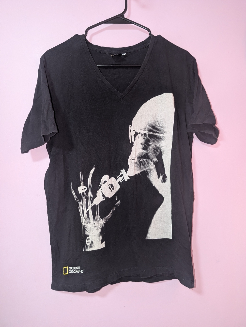 National Geographic X-Ray Skeleton V-Neck T-Shirt